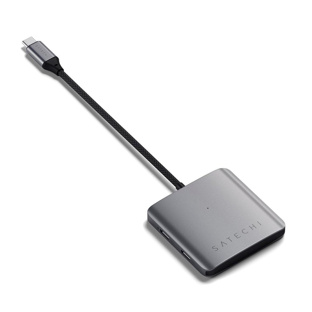 Satechi USB-C Multiport Adapter m. 4 x USB-C - Grå