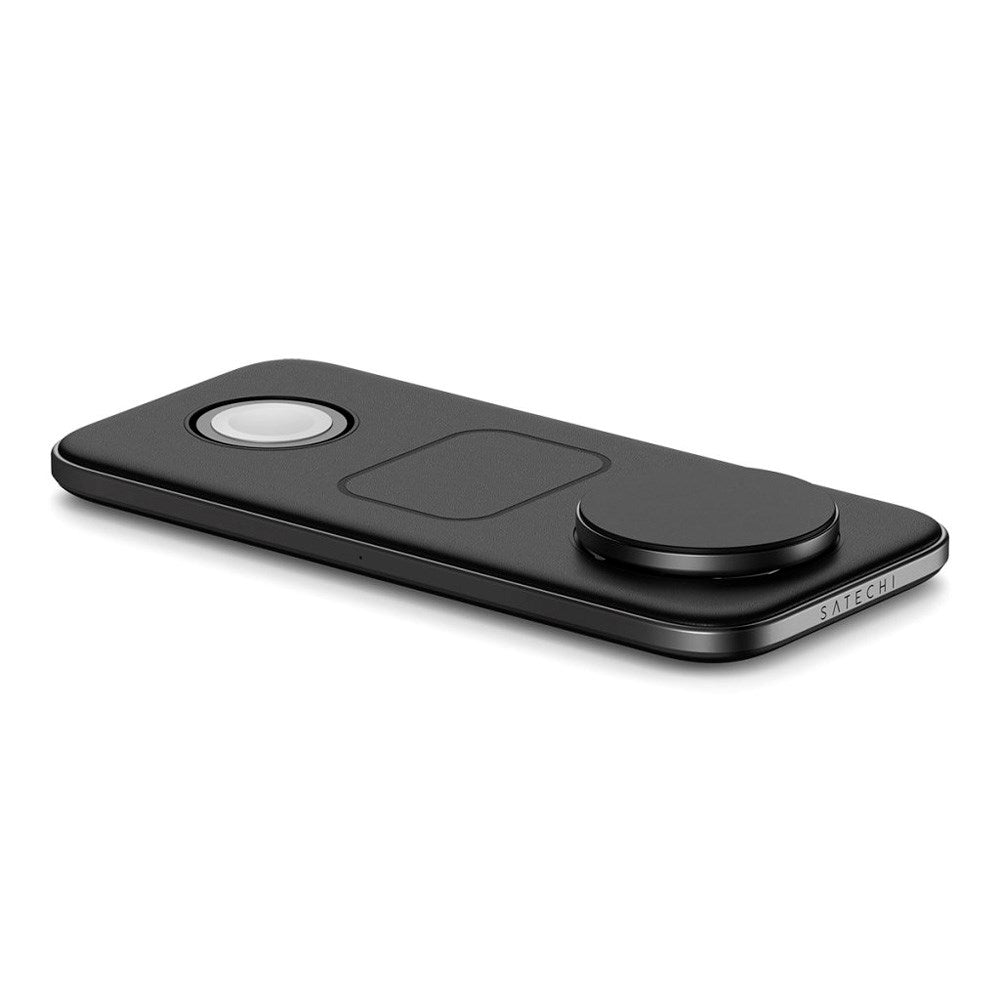 Satechi 3-i-1 Qi2 Trådløs Oplader - MagSafe Kompatibel - Sort