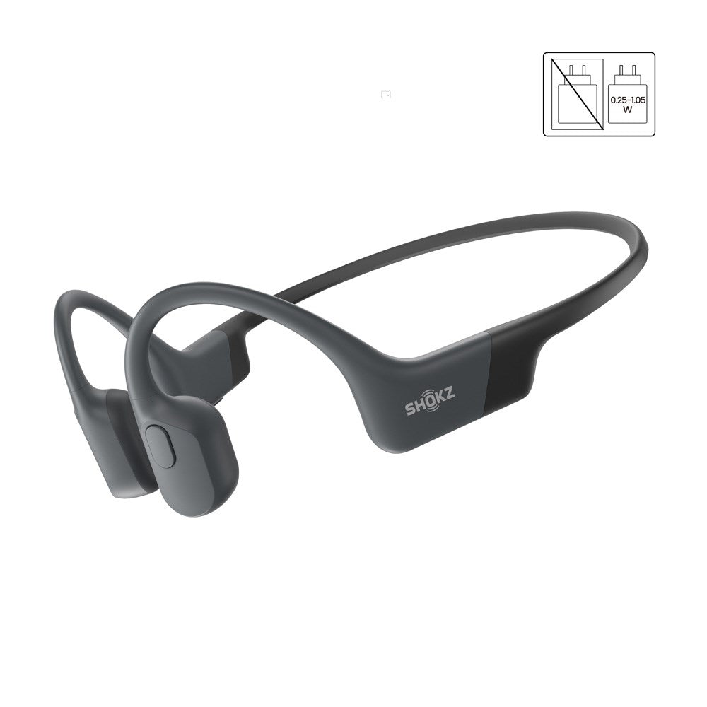 Shokz OpenRun - Trådløs Bluetooth Sport Hovedtelefoner m. USB-C Opladning - Sort