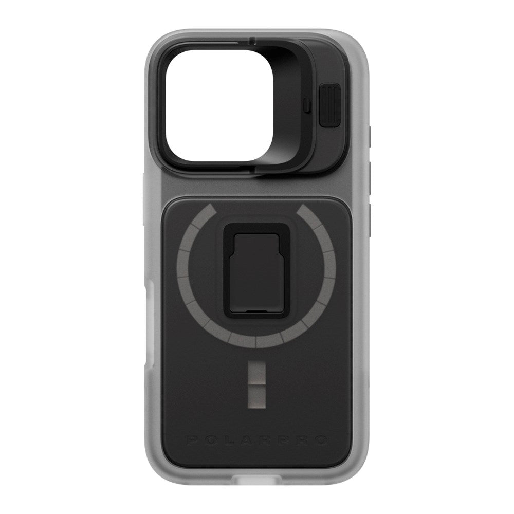iPhone 16 Pro PolarPro LiteChaser 16 Pro Cover - MagSafe Kompatibel - Gennemsigtig / Sort