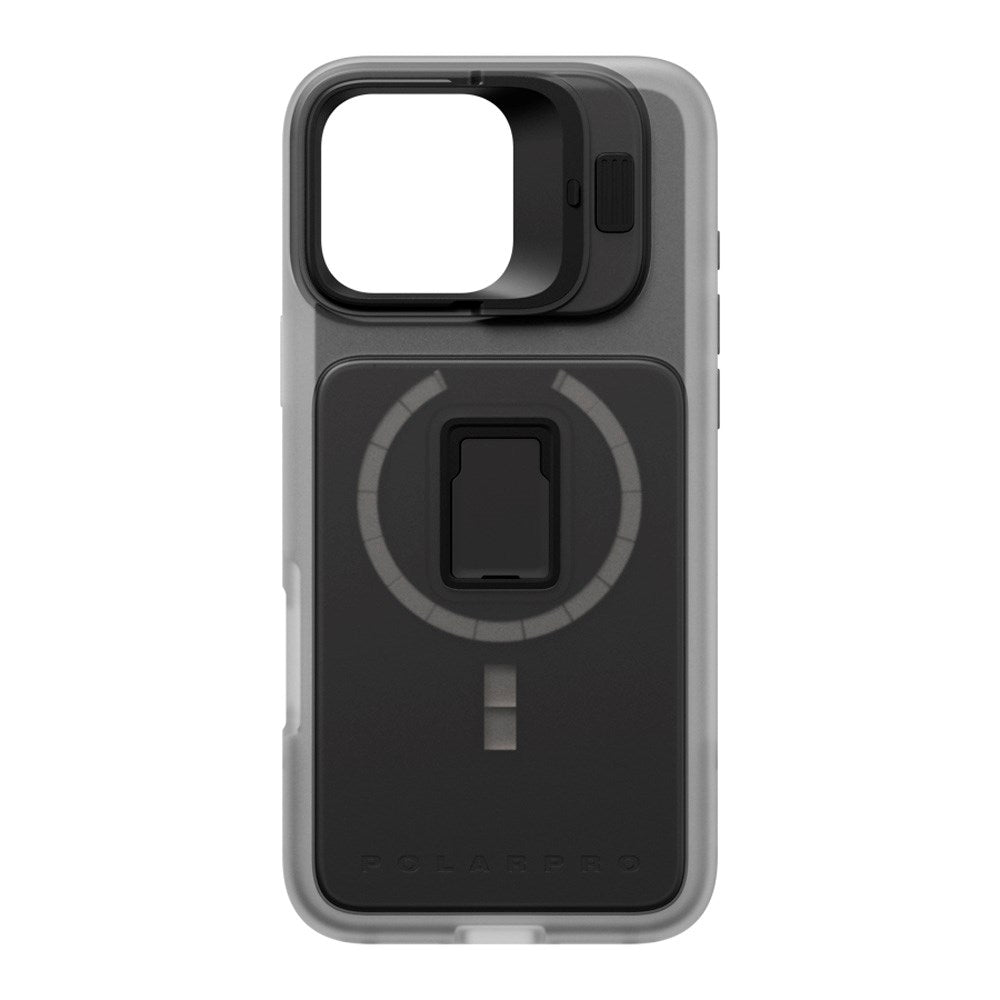 iPhone 16 Pro Max PolarPro LiteChaser 16 Pro Cover - MagSafe Kompatibel - Gennemsigtig / Sort