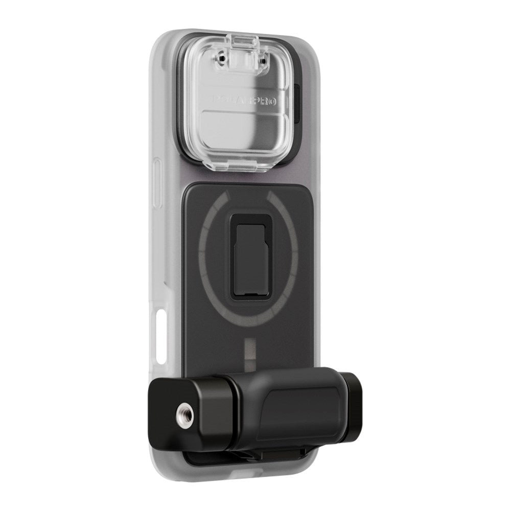 iPhone 16 Pro Max PolarPro LiteChaser 16 Pro Cover - MagSafe Kompatibel - Gennemsigtig / Sort