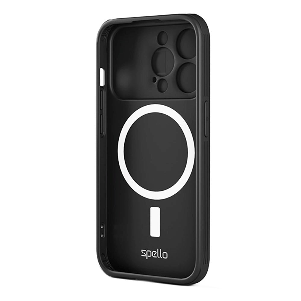 Spello iPhone 15 Pro Durable Magnetic Case m. Cam Slider - MagSafe Kompatibel - Sort