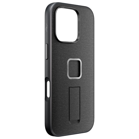 iPhone 16 Pro Peak Design Stof Cover m. SlimLink Beslag & Finger Loop - MagSafe Kompatibel - Charcoal