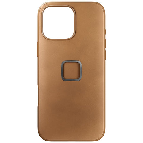 iPhone 16 Pro Max Peak Design Læder Cover m. SlimLink Beslag - MagSafe Kompatibel - Tan