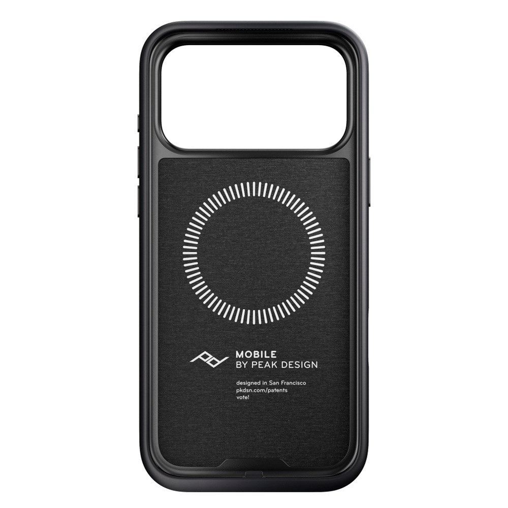 iPhone 17 Pro Max Peak Design Everyday Fabric Cover - MagSafe Kompatibel - Charcoal