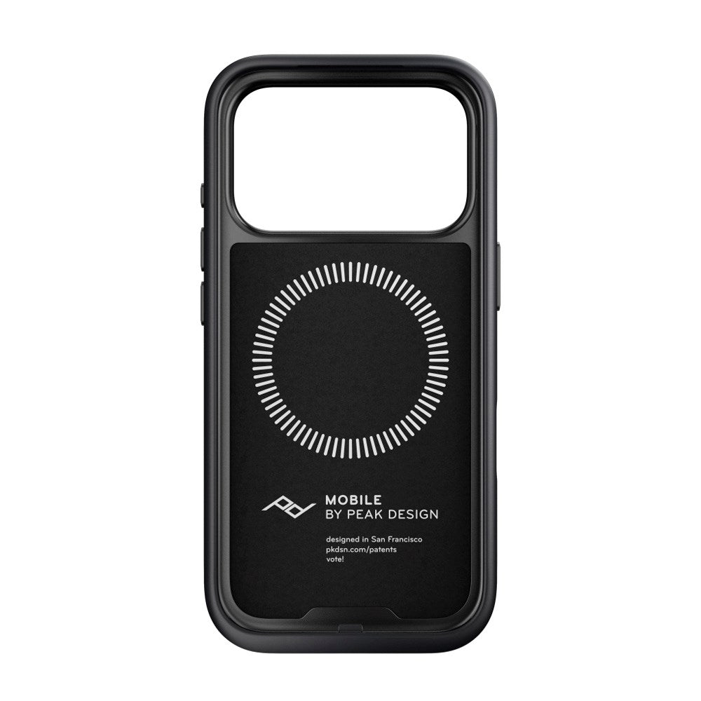 iPhone 17 Pro Peak Design Everyday Fabric Cover - MagSafe Kompatibel - Black