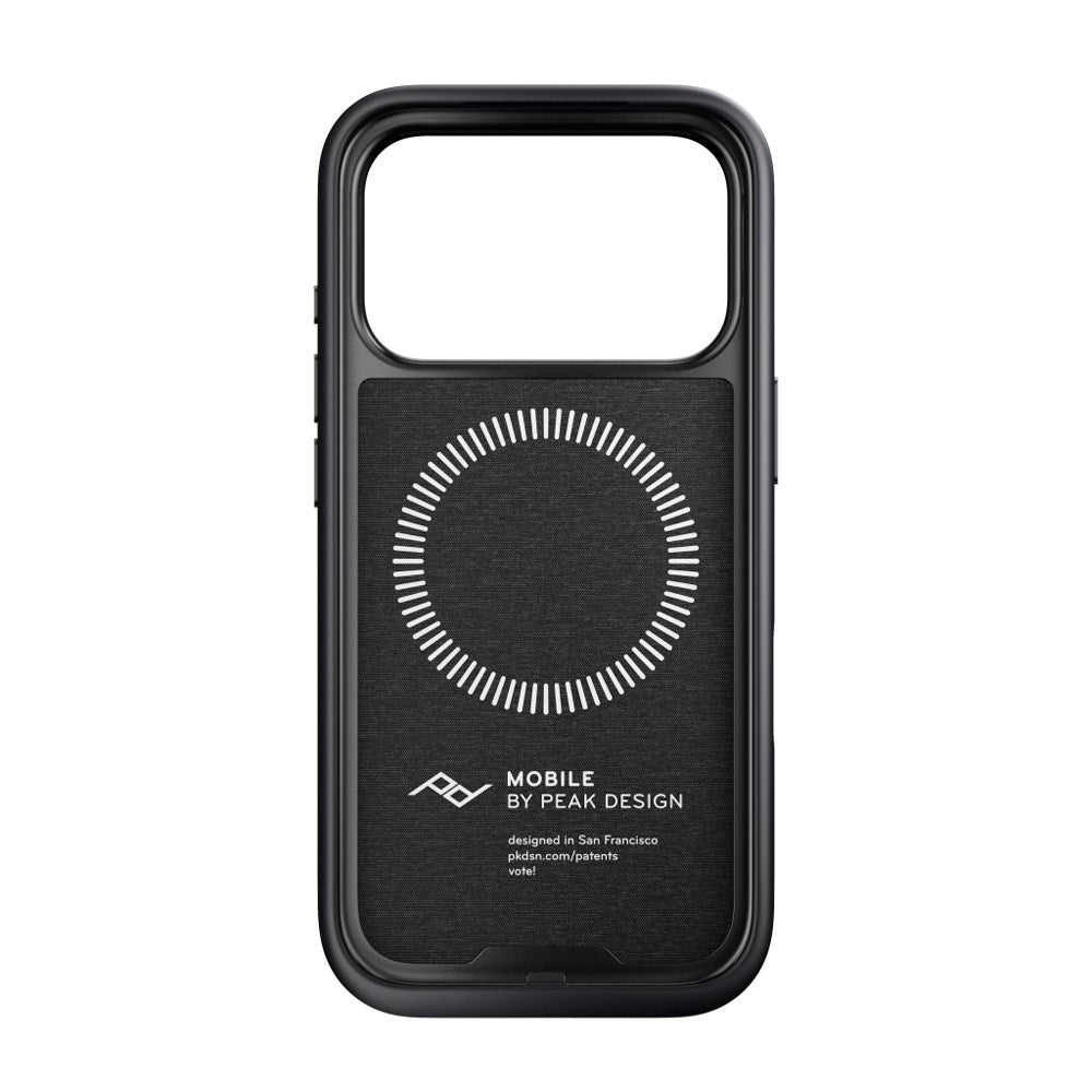 iPhone 17 Pro Peak Design Everyday Fabric Cover - MagSafe Kompatibel - Charcoal