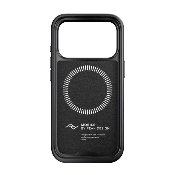 iPhone 17 Pro Peak Design Everyday Fabric Cover - MagSafe Kompatibel - Charcoal