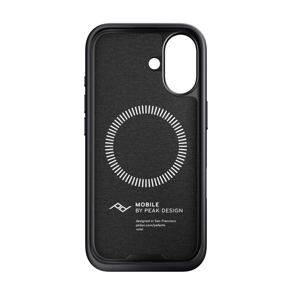iPhone 17 Peak Design Everyday Fabric Cover - MagSafe Kompatibel - Charcoal