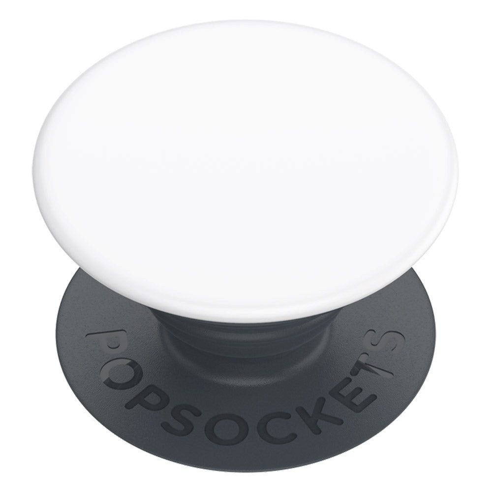 POPSOCKETS PopGrip Basic White m. Standerfunktion | MOBILCOVERS.DK
