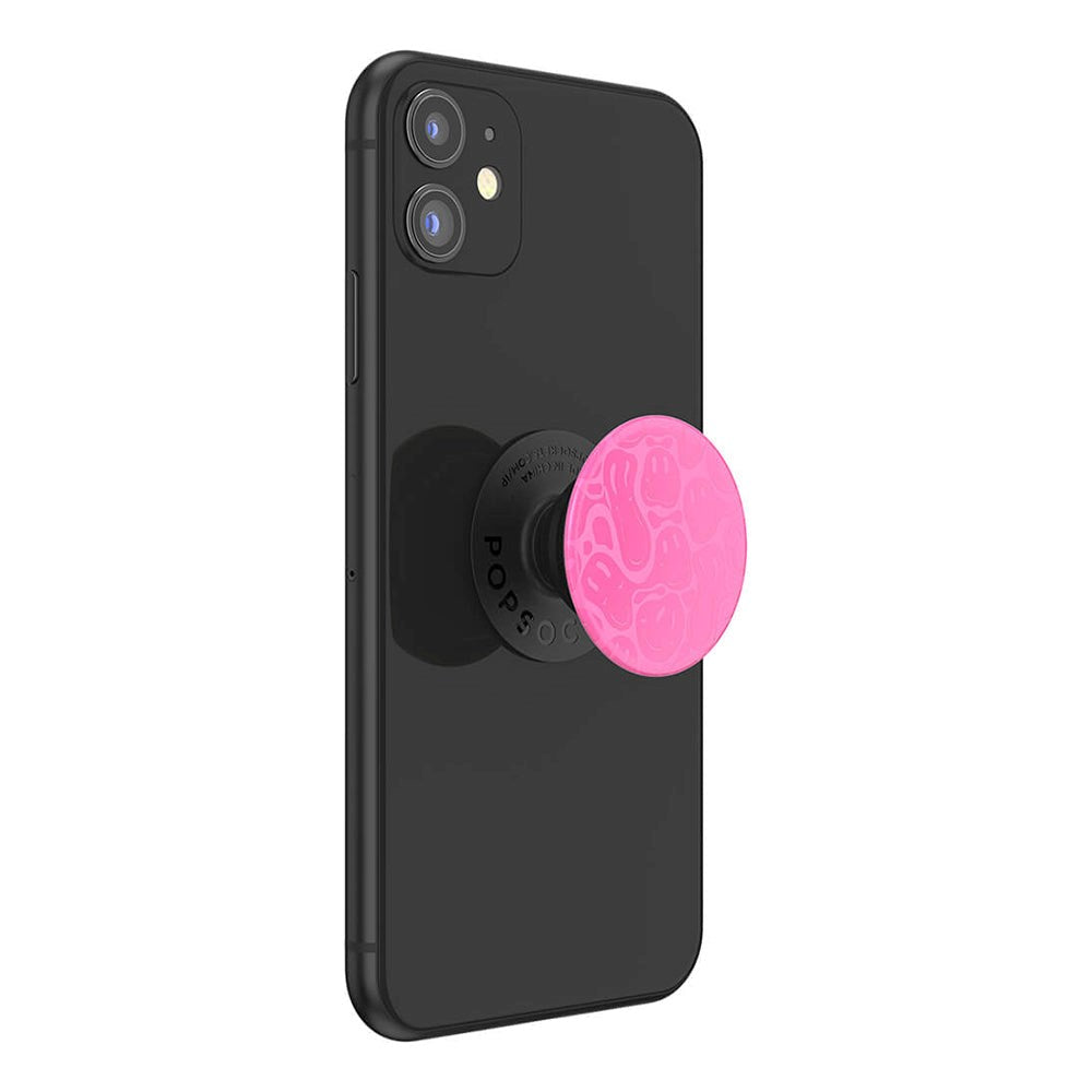 POPSOCKETS PopGrip Smiley Melt Aftageligt Greb m. Standerfunktion