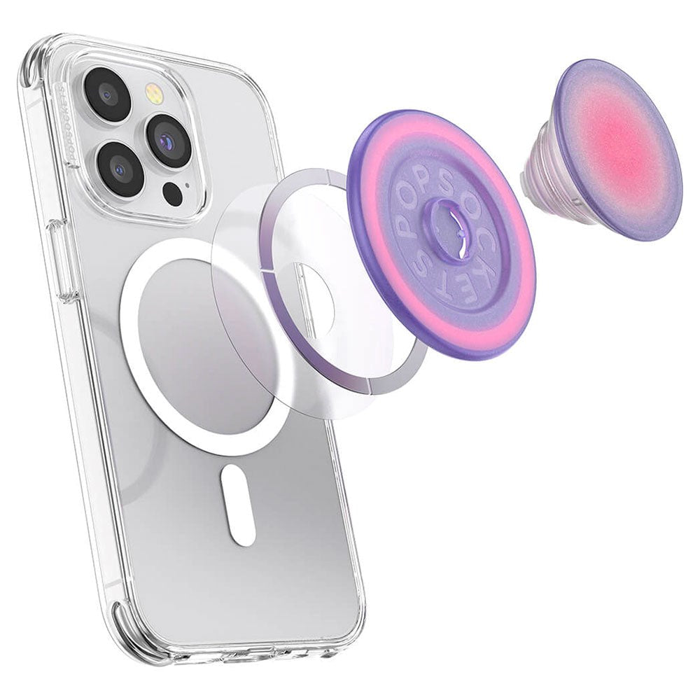 POPSOCKETS PopGrip Aura MagSafe Aftageligt Greb m. Standerfunktion