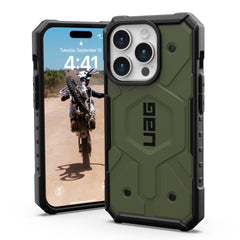 iPhone 15 Pro UAG PATHFINDER Series Cover - MagSafe Kompatibel - Olive