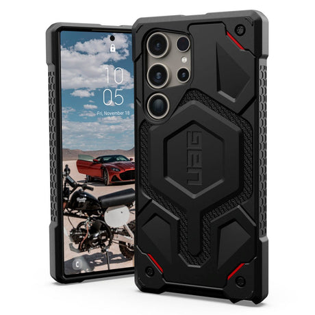 Samsung Galaxy S24 Ultra UAG MONARCH Pro Series Cover - MagSafe Kompatibel - Kevlar Black