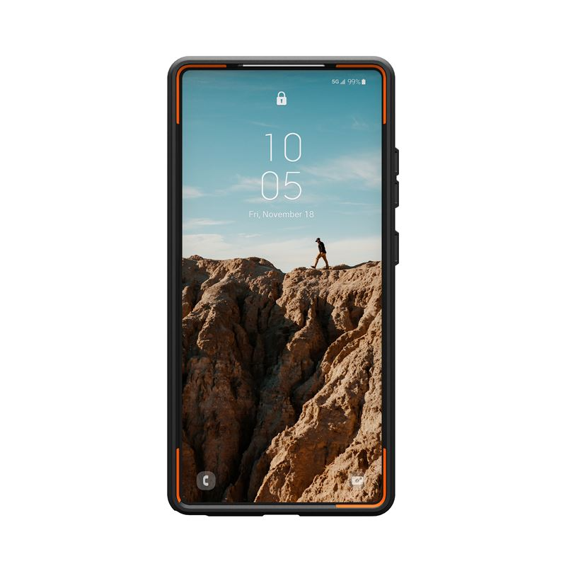 UAG Samsung Galaxy S25 Ultra Civilian Pro Cover - Orange/Grøn