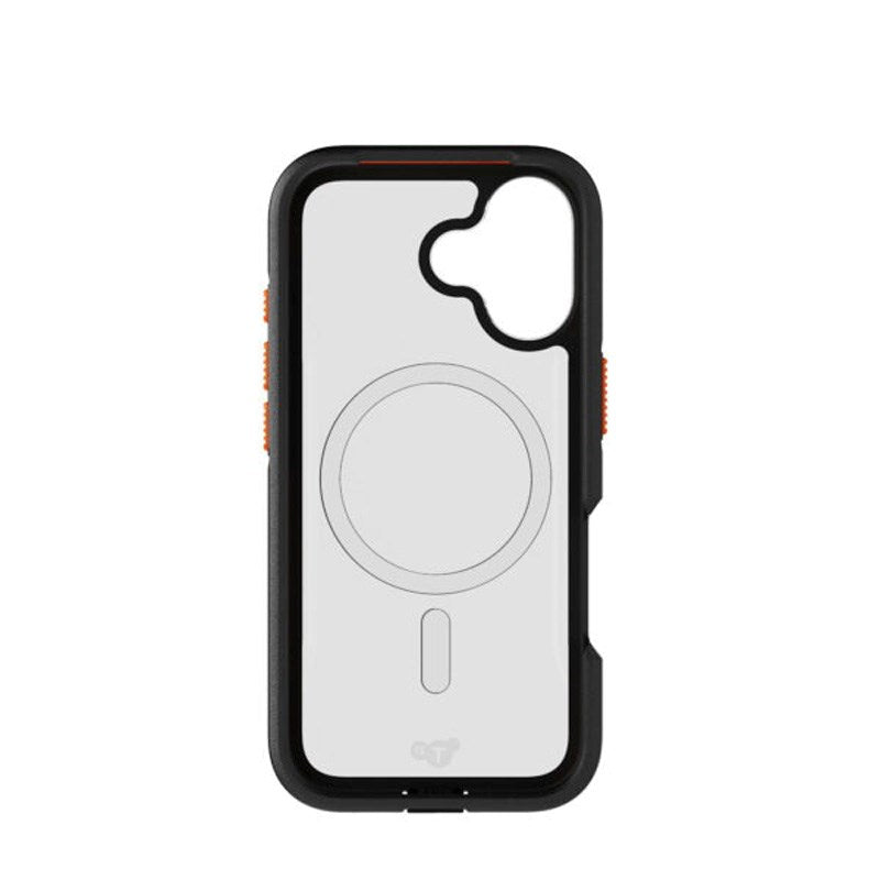 iPhone 17 Tech21 EVO Pro Cover m. Strop - MagSafe Kompatibel - Gennemsigtig / Sort