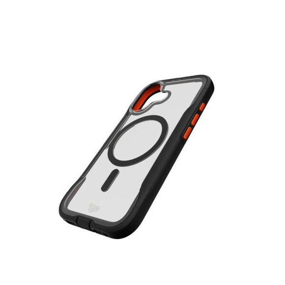 iPhone 17 Tech21 EVO Pro Cover m. Strop - MagSafe Kompatibel - Gennemsigtig / Sort