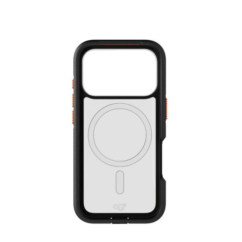 iPhone 17 Pro Tech21 EVO Pro Cover m. Strop - MagSafe Kompatibel - Gennemsigtig / Sort