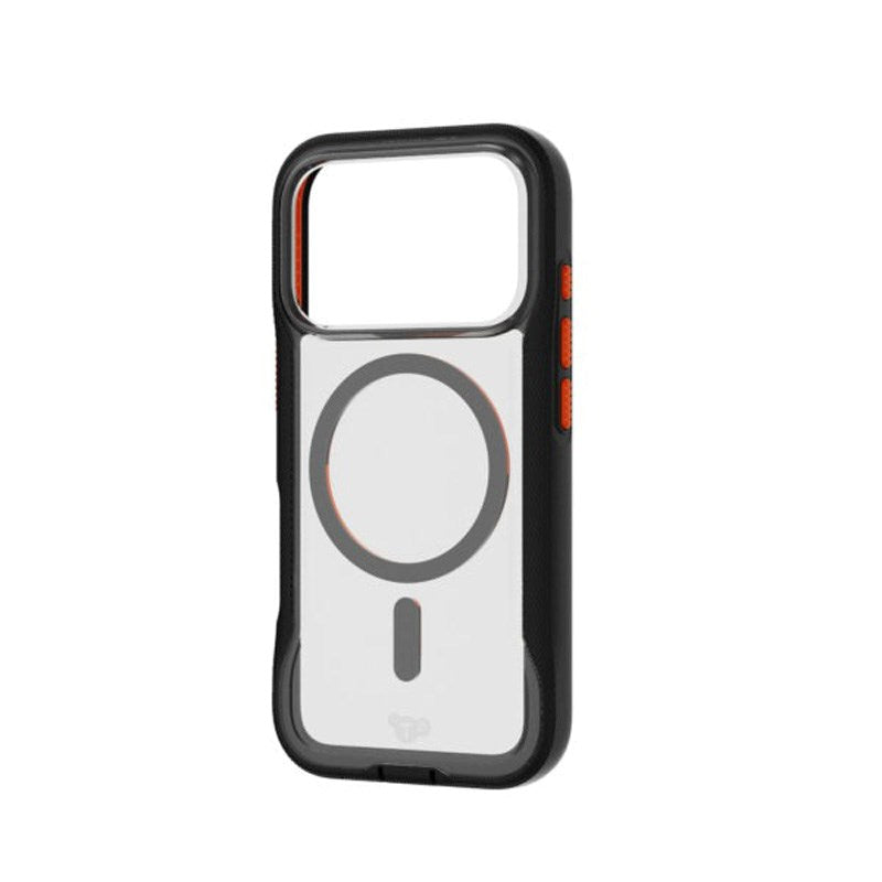 iPhone 17 Pro Tech21 EVO Pro Cover m. Strop - MagSafe Kompatibel - Gennemsigtig / Sort
