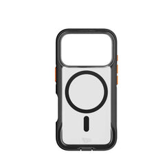 iPhone 17 Pro Tech21 EVO Pro Cover m. Strop - MagSafe Kompatibel - Gennemsigtig / Sort