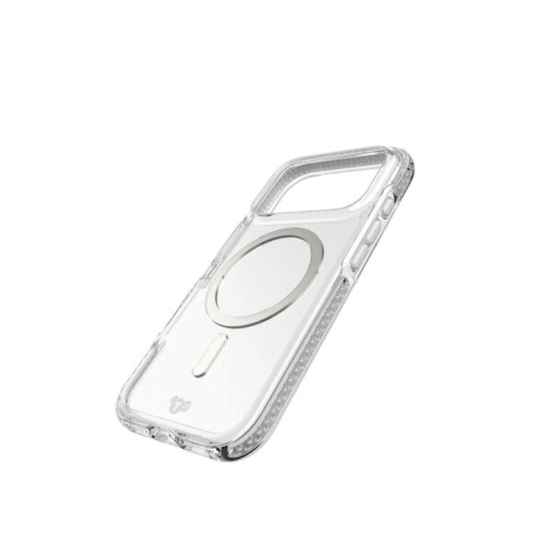 iPhone 17 Pro Tech21 EVO Crystal Cover - MagSafe Kompatibel - Gennemsigtig / Sølv