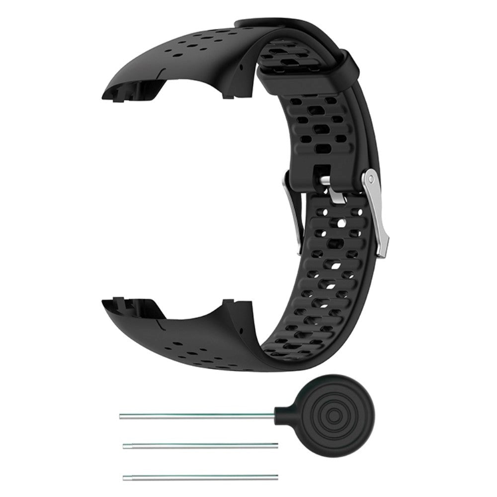 Polar M430 / M400 Hullet Silikone Rem - Sort