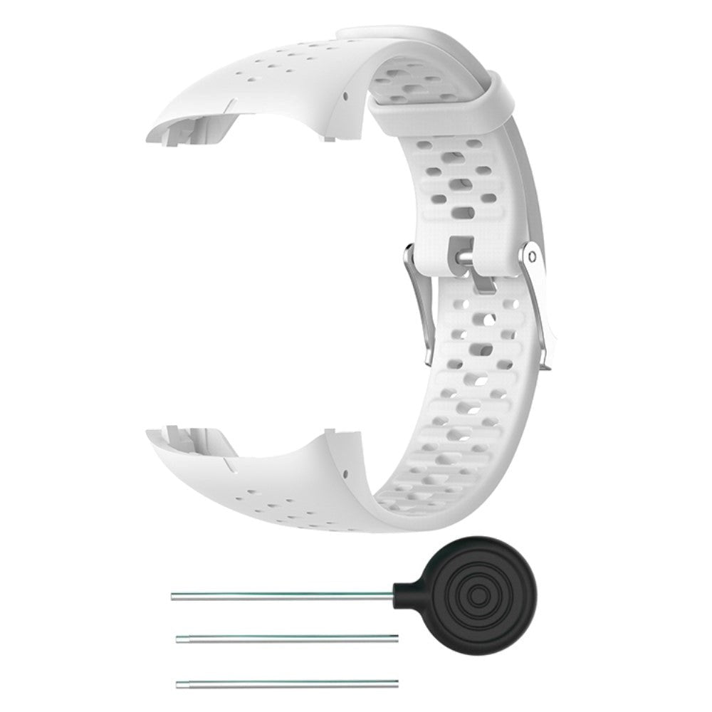 Polar M430 / M400 Hullet Silikone Rem - Hvid
