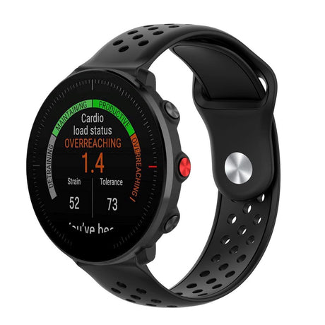 Smartwatch Hullet Buckle Silikone Rem (22mm) - Sort