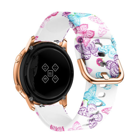 EIDERWOOD Universal (20mm) Smartwatch Silikone Rem - Sommerfugle