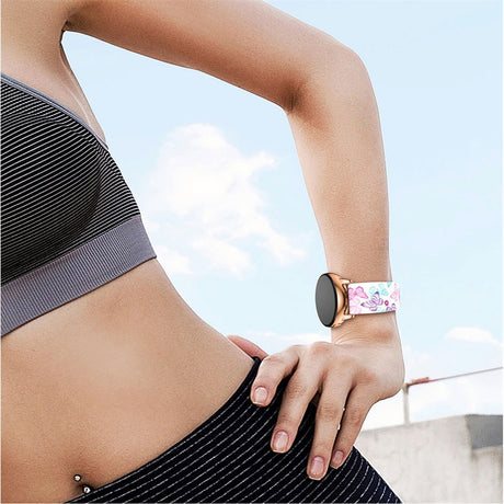 EIDERWOOD Universal (20mm) Smartwatch Silikone Rem - Sommerfugle