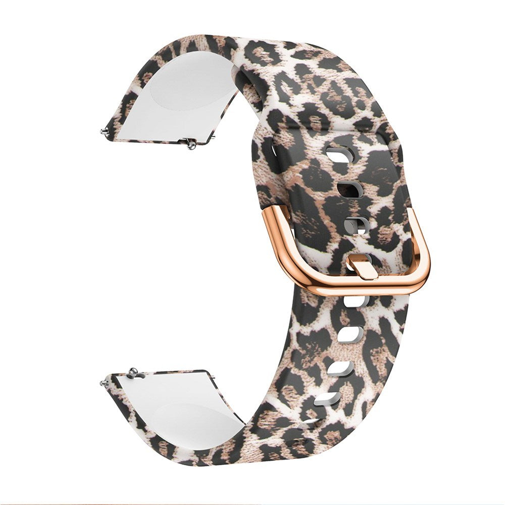 EIDERWOOD Universal (20mm) Smartwatch Silikone Rem - Leopard