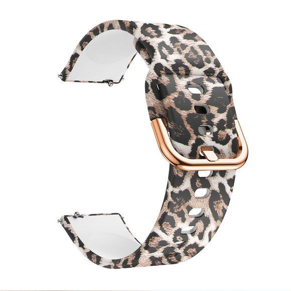 EIDERWOOD Universal (20mm) Smartwatch Silikone Rem - Leopard