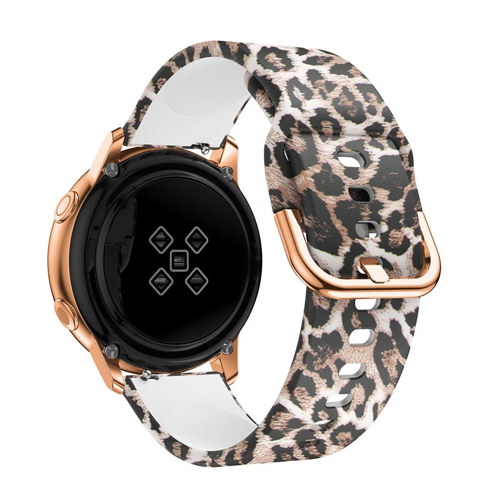 EIDERWOOD Universal (20mm) Smartwatch Silikone Rem - Leopard