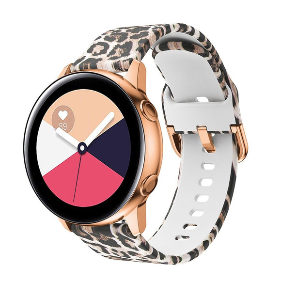 EIDERWOOD Universal (20mm) Smartwatch Silikone Rem - Leopard