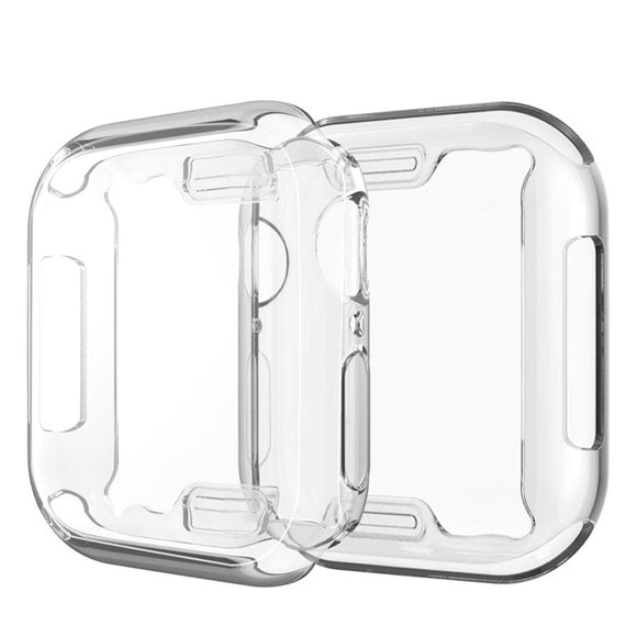 Apple Watch (38mm) Fleksibelt Plastik Cover - Gennemsigtigt