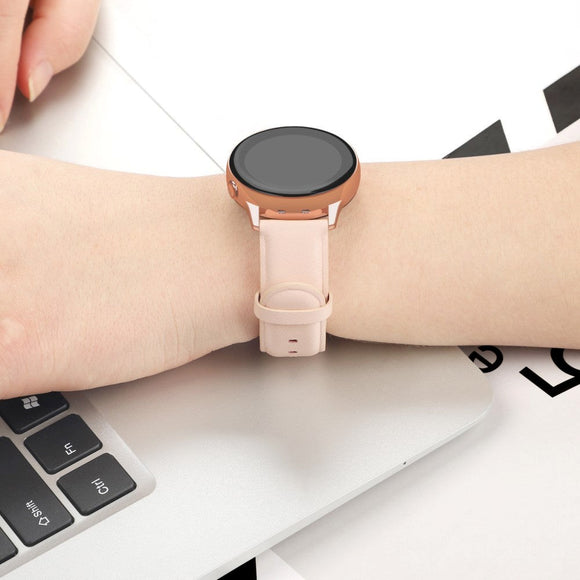 Universal Smartwatch Læder Rem (20mm) - Fersken