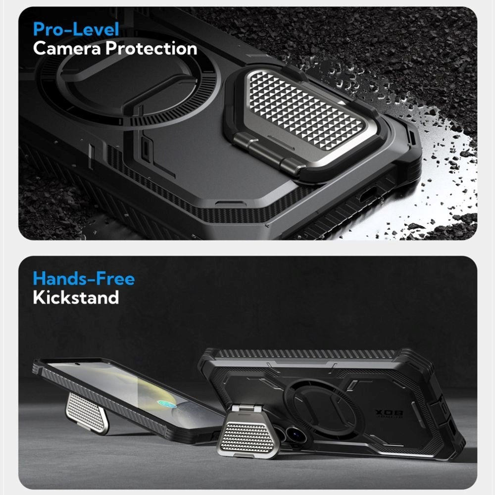Supcase IBLSN Armorbox Samsung Galaxy S25+ (Plus) Cover - MagSafe Kompatibel - Sort