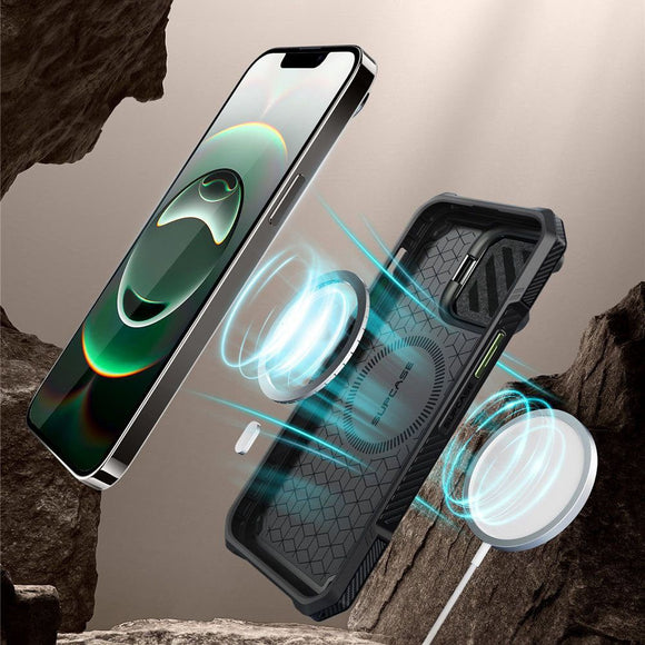 iPhone 17e / 16e / 15 / 14 / 13 Supcase UB XT Cover m. Ståfunktion - MagSafe Kompatibel - Grøn