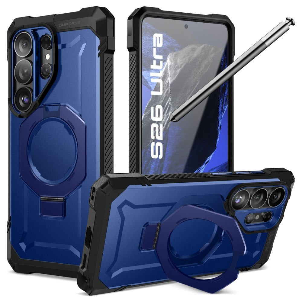 Samsung Galaxy S26 Ultra SUPCASE UB Grip Mag Cover - MagSafe Kompatibel - Blå