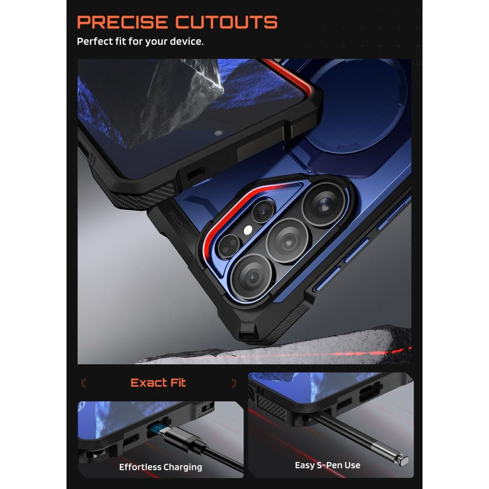 Samsung Galaxy S26 Ultra SUPCASE UB Grip Mag Cover - MagSafe Kompatibel - Blå