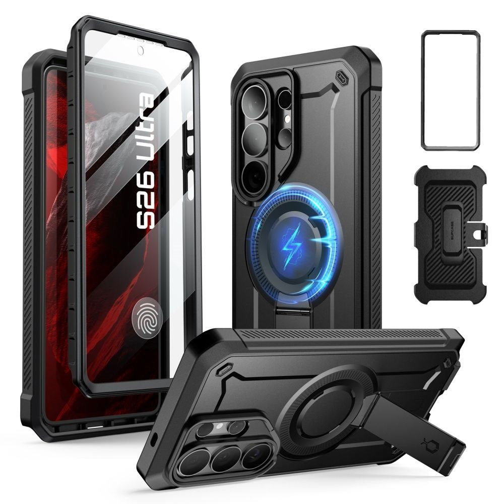 Samsung Galaxy S26 Ultra SUPCASE Unicorn Beetle Pro Mag Cover m. 2x Frontramme - MagSafe Kompatibel - Sort
