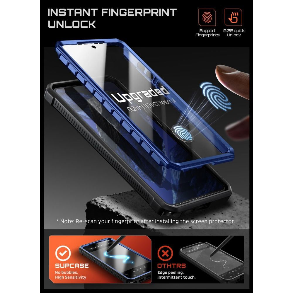 Samsung Galaxy S26 Ultra SUPCASE Unicorn Beetle Pro Mag Cover m. 2x Frontramme - MagSafe Kompatibel - Blå