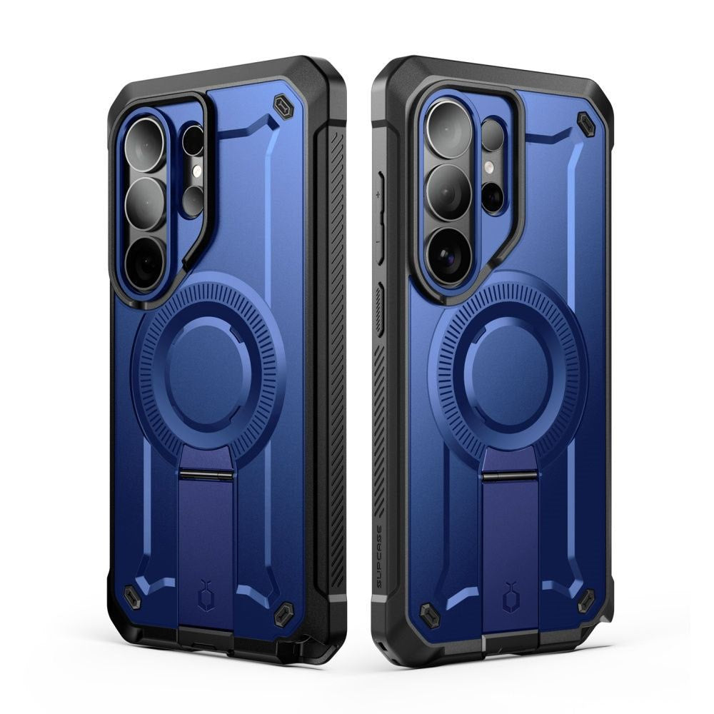 Samsung Galaxy S26 Ultra SUPCASE Unicorn Beetle Pro Mag Cover m. 2x Frontramme - MagSafe Kompatibel - Blå