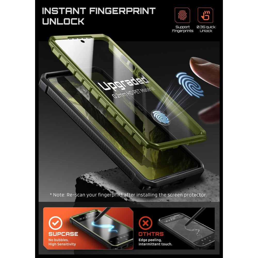Samsung Galaxy S26 Ultra SUPCASE Unicorn Beetle Pro Mag Cover m. 2x Frontramme - MagSafe Kompatibel - Grøn