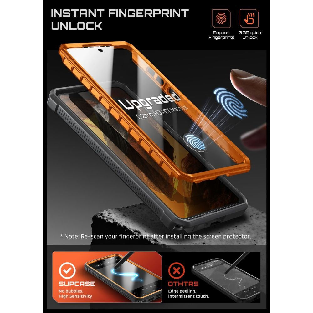 Samsung Galaxy S26 Ultra SUPCASE Unicorn Beetle Pro Mag Cover m. 2x Frontramme - MagSafe Kompatibel - Orange