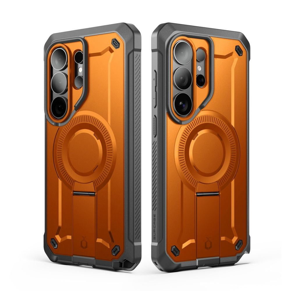 Samsung Galaxy S26 Ultra SUPCASE Unicorn Beetle Pro Mag Cover m. 2x Frontramme - MagSafe Kompatibel - Orange