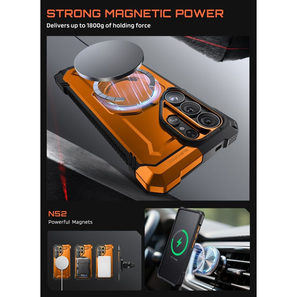 Samsung Galaxy S26 Ultra SUPCASE UB Grip Mag Cover - MagSafe Kompatibel - Orange