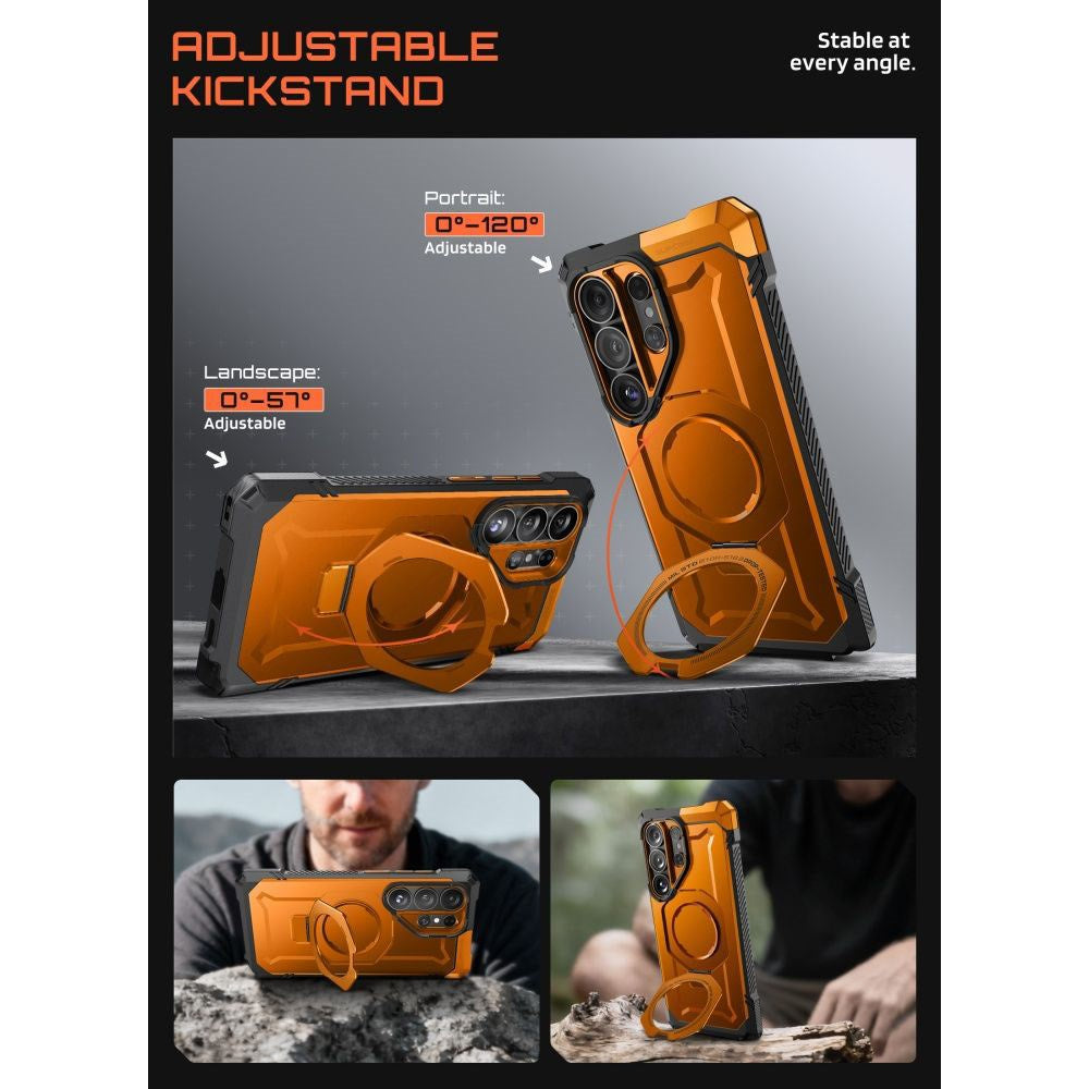 Samsung Galaxy S26 Ultra SUPCASE UB Grip Mag Cover - MagSafe Kompatibel - Orange