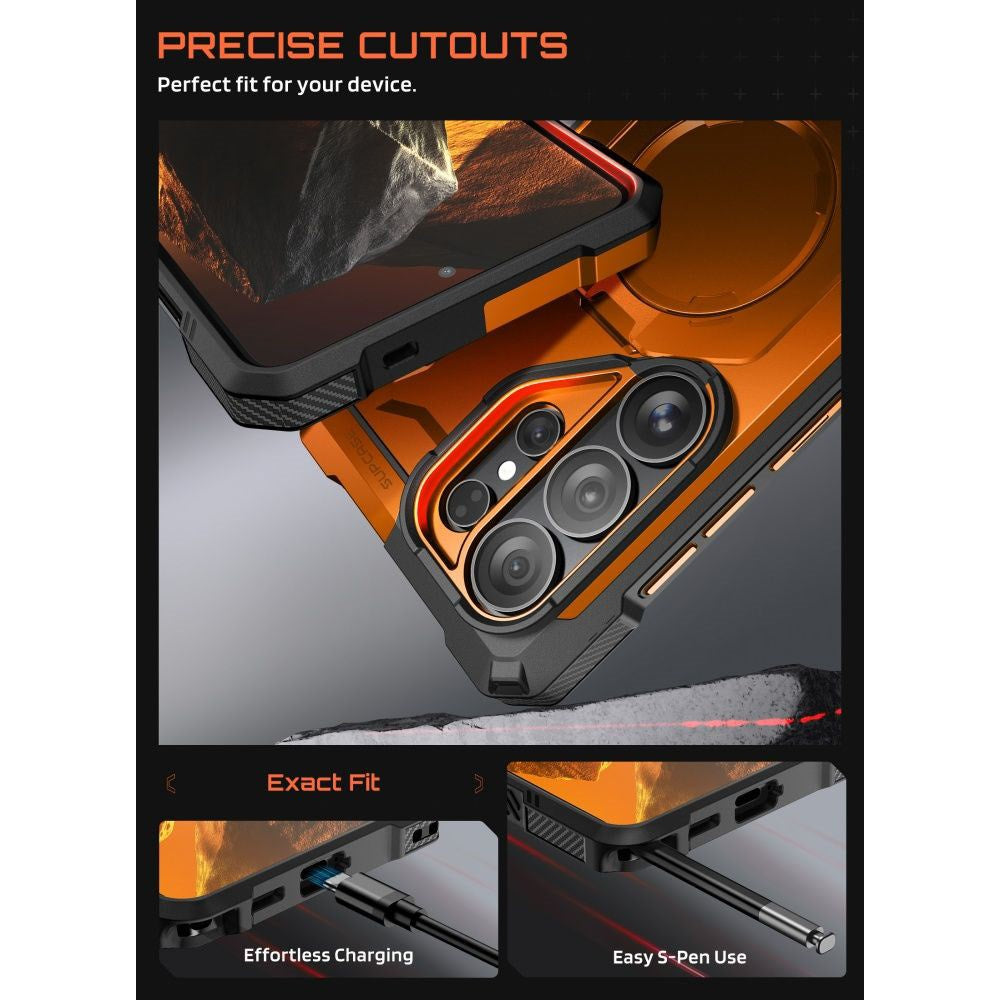 Samsung Galaxy S26 Ultra SUPCASE UB Grip Mag Cover - MagSafe Kompatibel - Orange